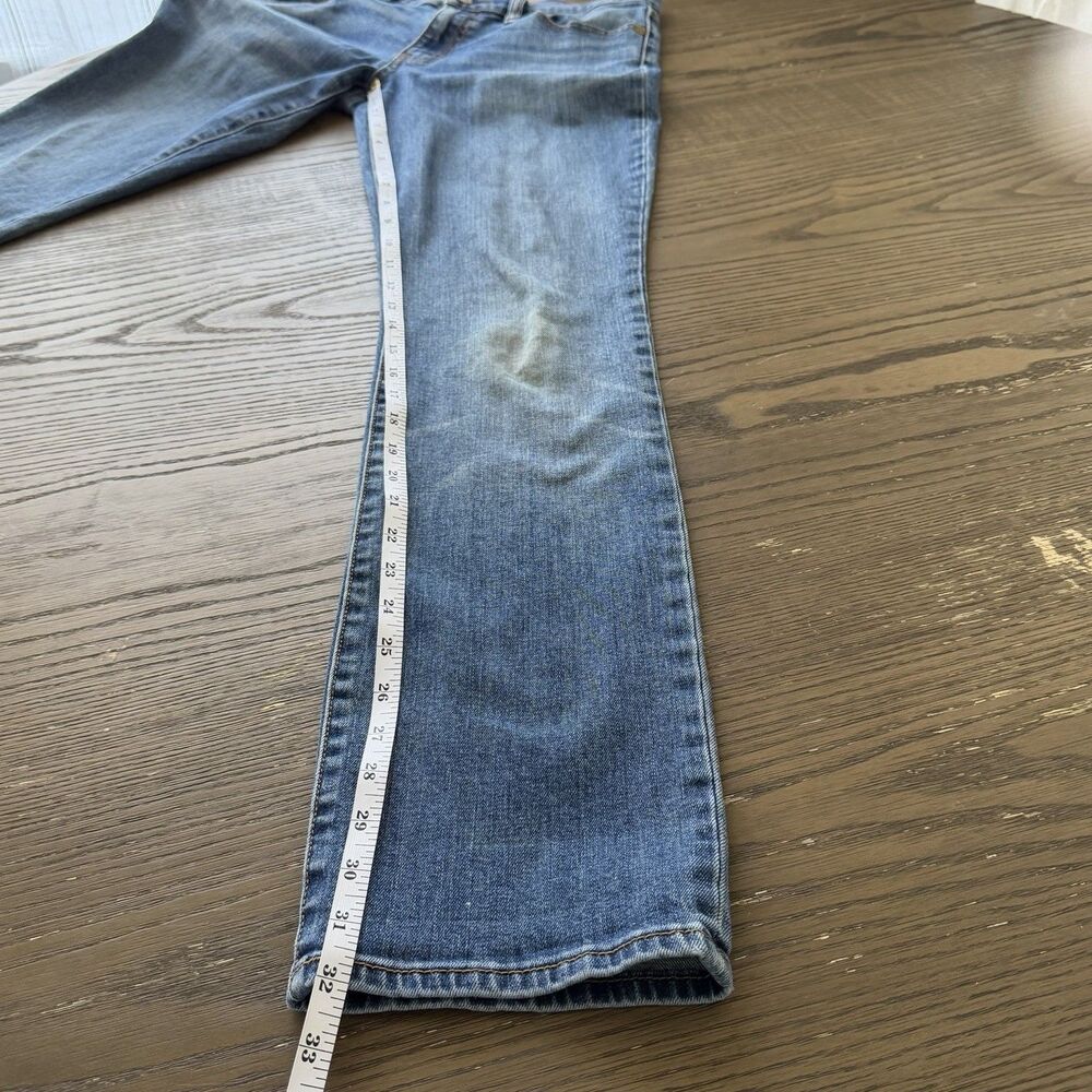 Tory Burch Jeans Sz 28 Straight Leg Blue Denim Logo Medium Wash Casual Classy - Picture 6 of 7